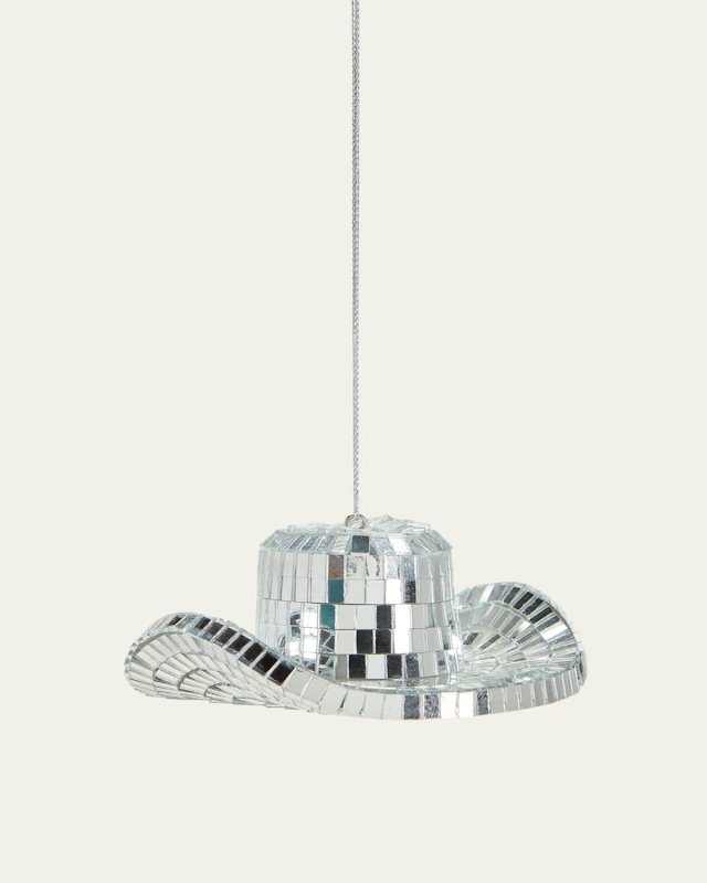 Disco Cowboy Hat Christmas Ornament